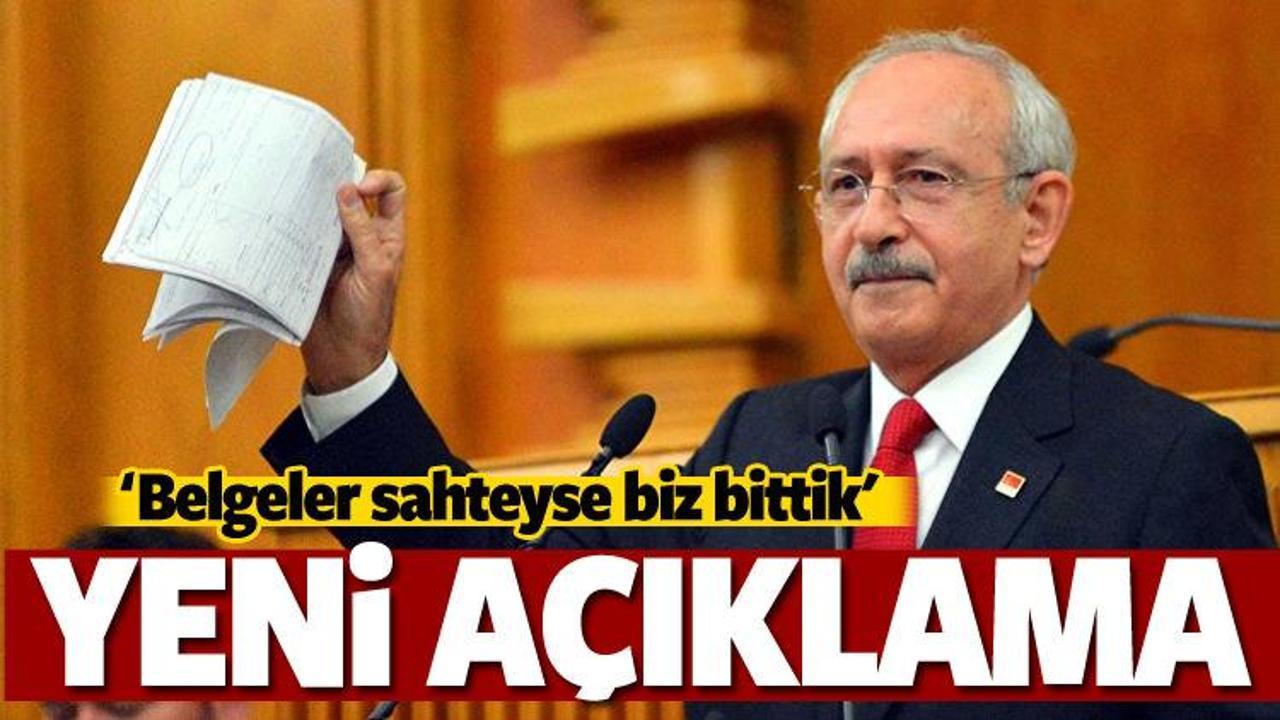 CHP'den belgelerle ilgili yeni a&ccedil;ıklama