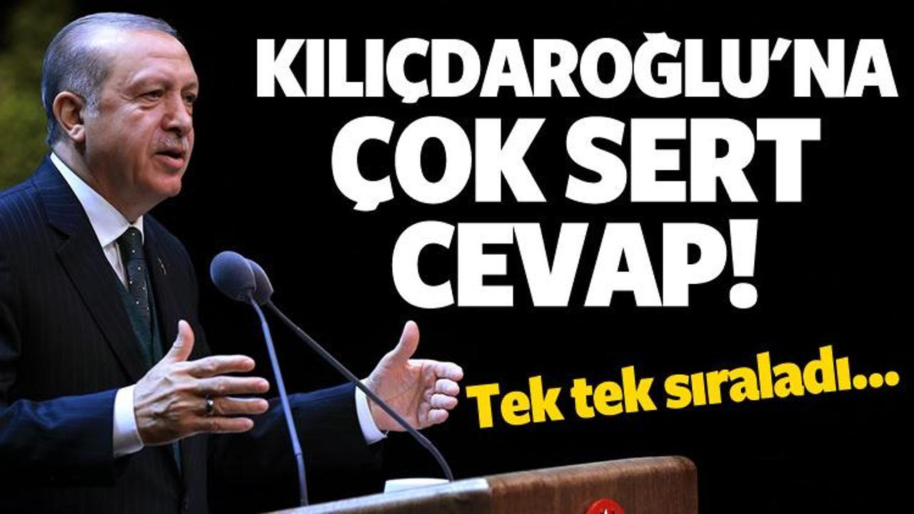Erdoğan'dan Kılı&ccedil;daroğlu'na &ccedil;ok sert cevap!
