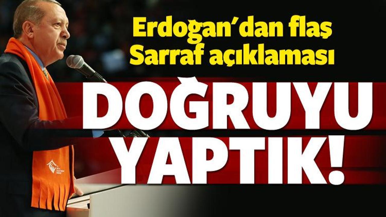 Erdoğan'dan Sarraf açıklaması