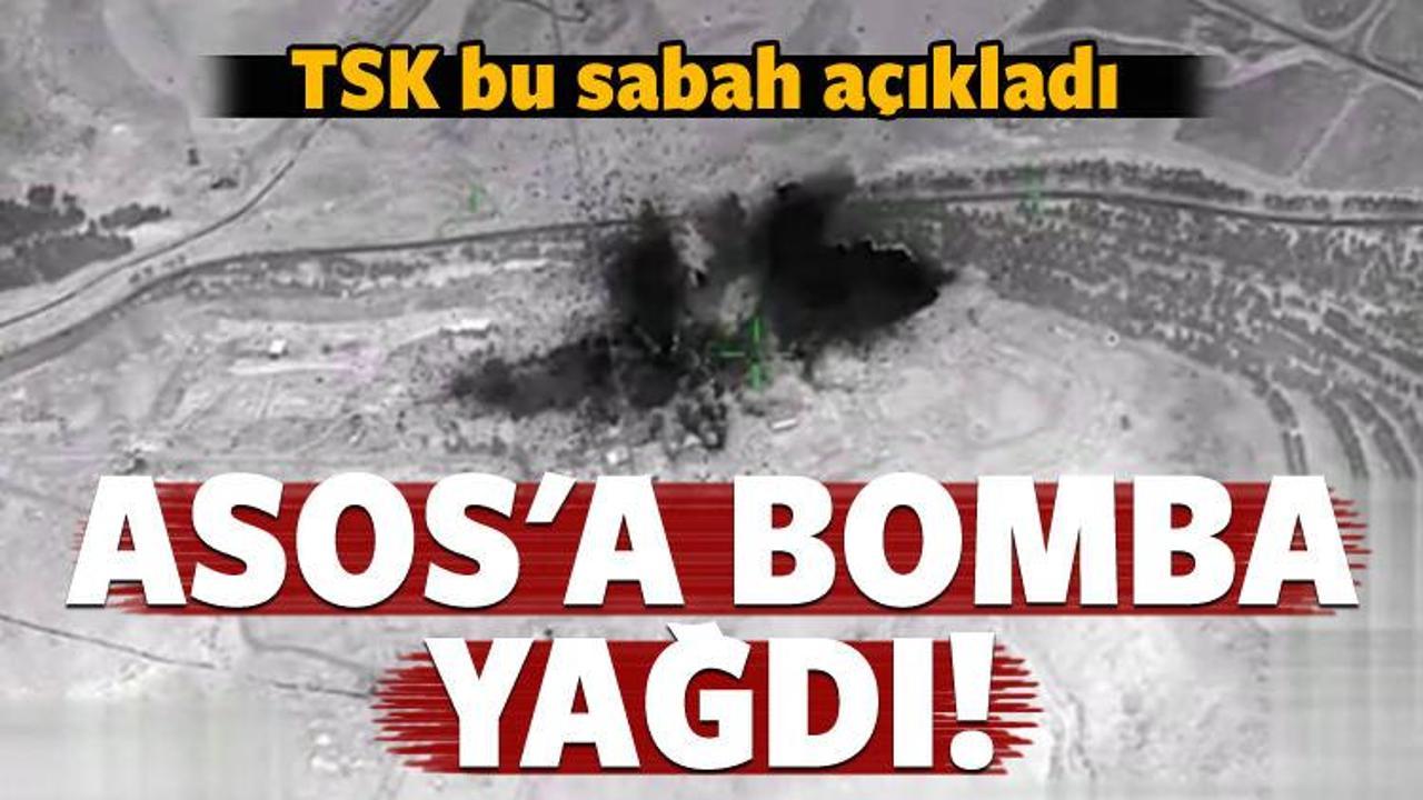 TSK bu sabah açıkladı: Asos'a bomba yağdı!