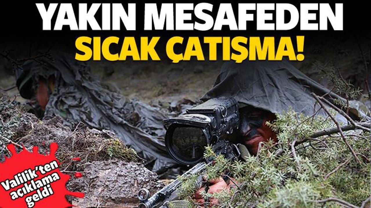 Yakın mesafede sıcak &ccedil;atışma! &Ouml;zel harekat orada 