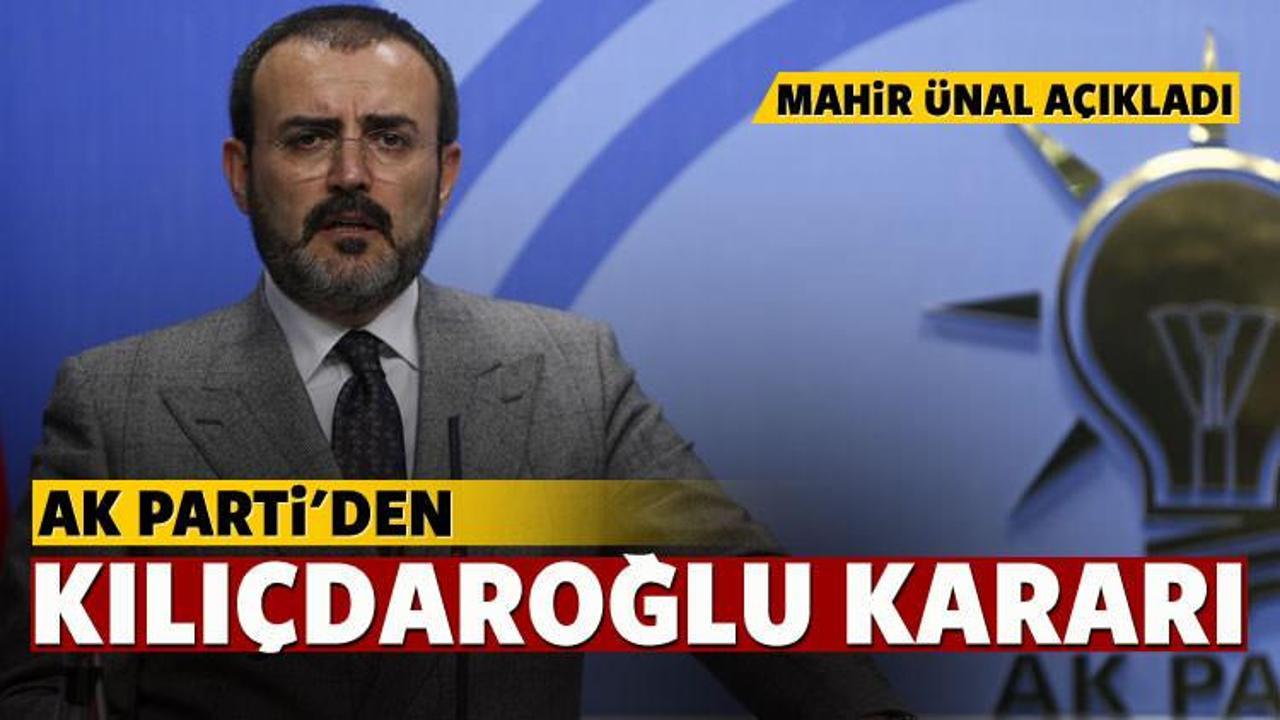 AK Parti'den Kılıçdaroğlu kararı