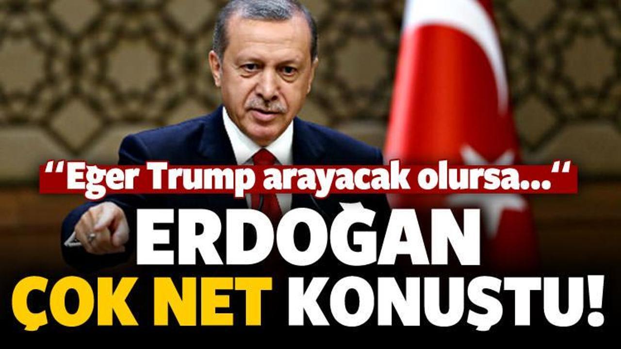 Erdoğan: ABD'nin kararını kolaylaştırdı