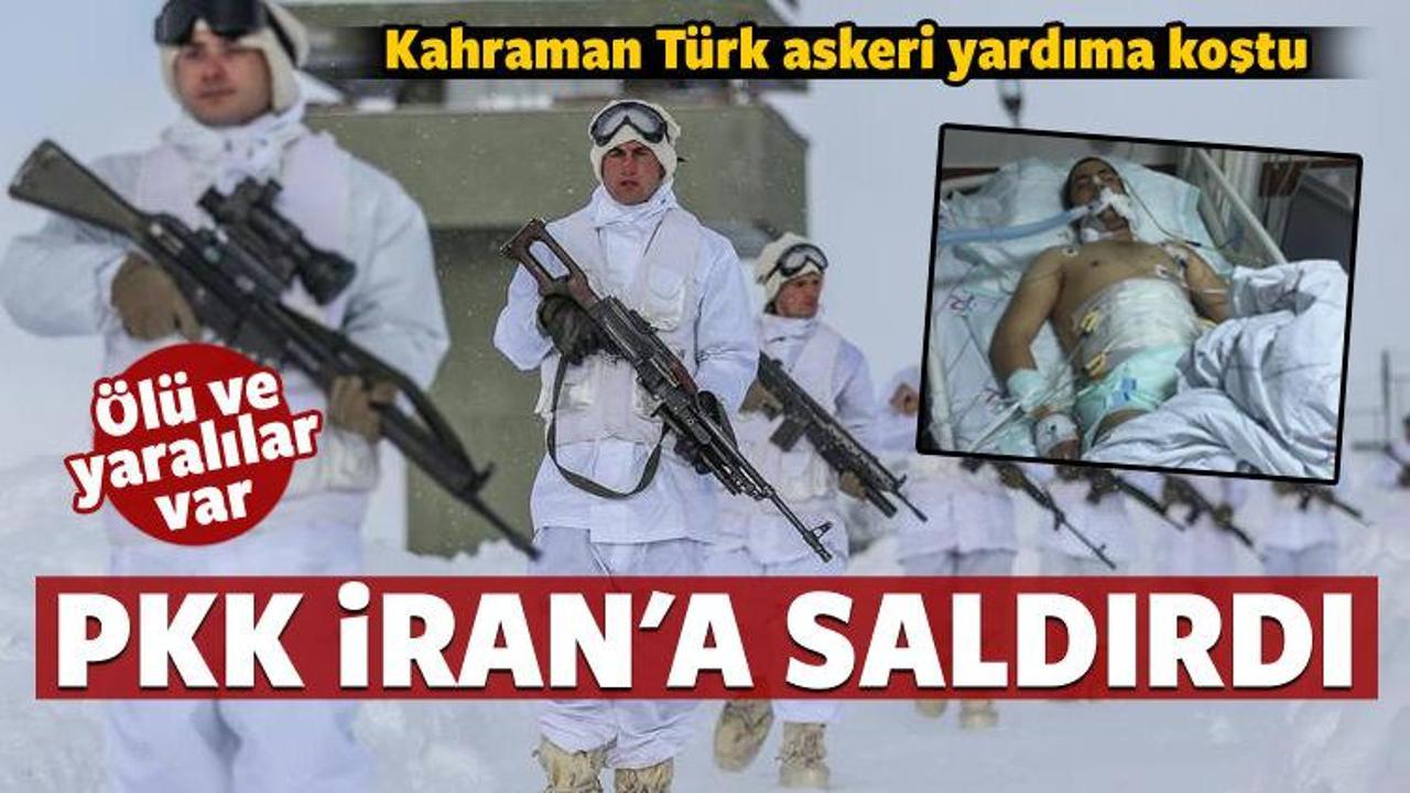 PKK saldırdı! T&uuml;rk askeri yardım etti...