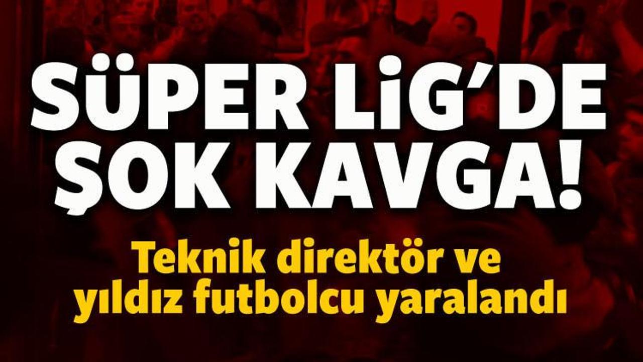 Süper Lig'de maç sonu şok kavga!