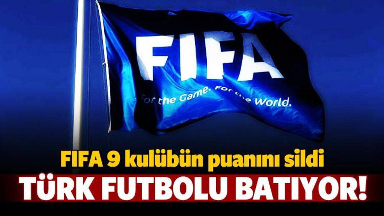 Türk futbolu batıyor! 9 kulübün puanı silindi