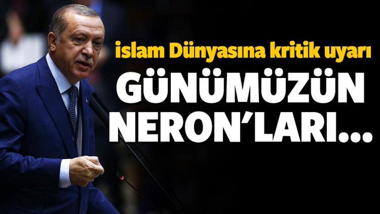 Erdoğan'dan İslam Dünyasına önemli uyarı