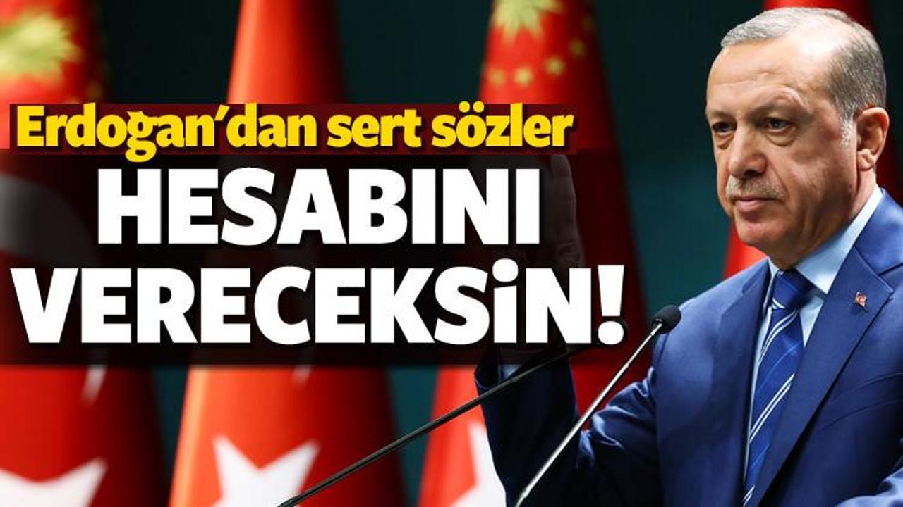 Erdoğan'dan Kılıçdaroğlu'na sert sözler...