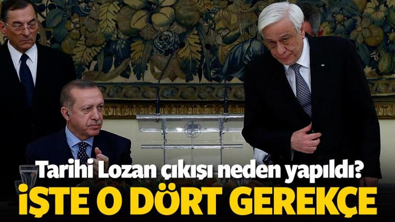 İşte Erdoğan'ın Lozan çıkışının ardındaki 4 neden