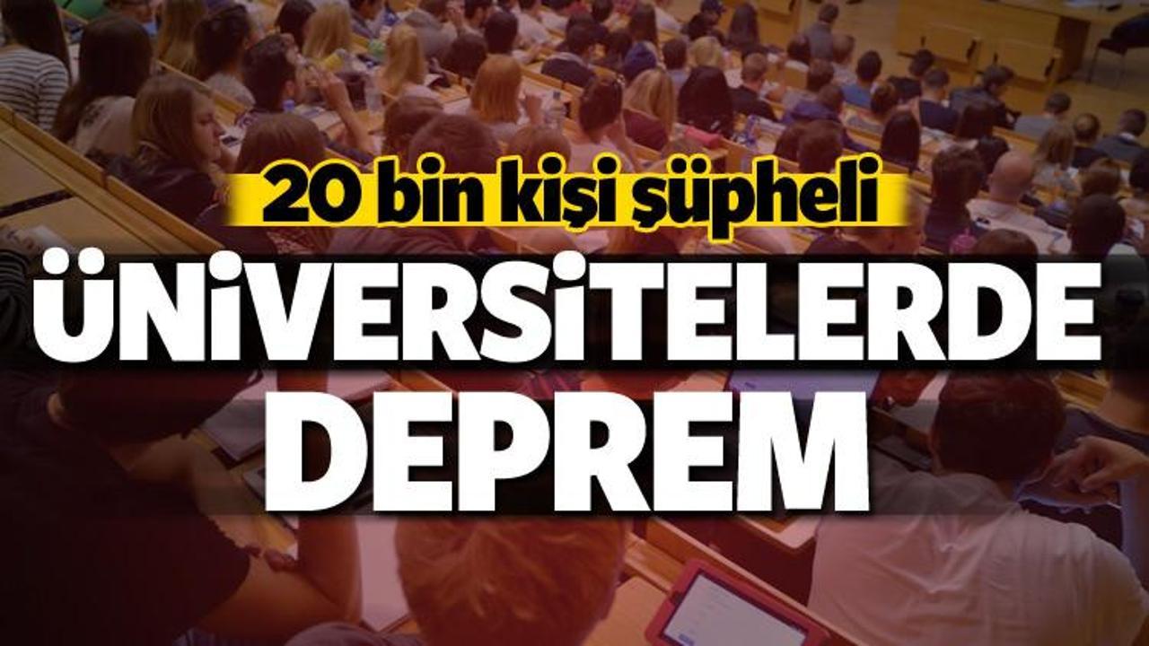 ALES depremi! 20 bin akademisyen şüpheli...