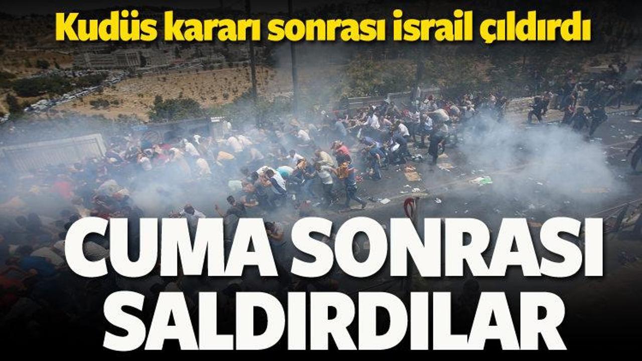 Kudüs kararı İsrail'i çıldırttı! Saldırdılar
