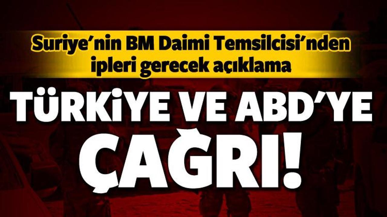 Suriye'den Türkiye ve ABD'ye çağrı!