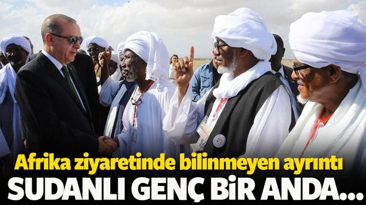 Erdoğan'ın Sudan ziyaretinde çok çarpıcı olay
