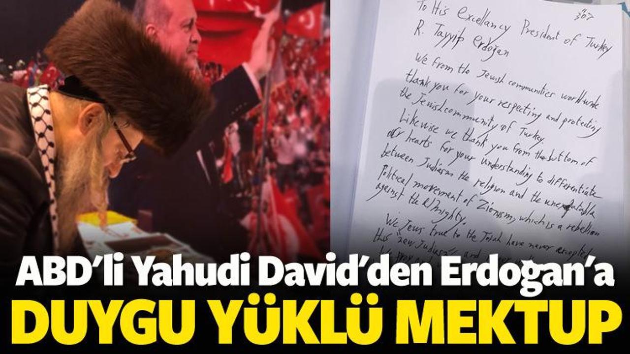 ABD'li Yahudi David'den Erdoğan'a mektup