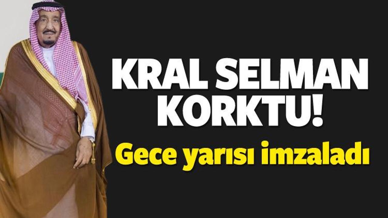 Kral Selman korktu! Gece yarısı imzaladı