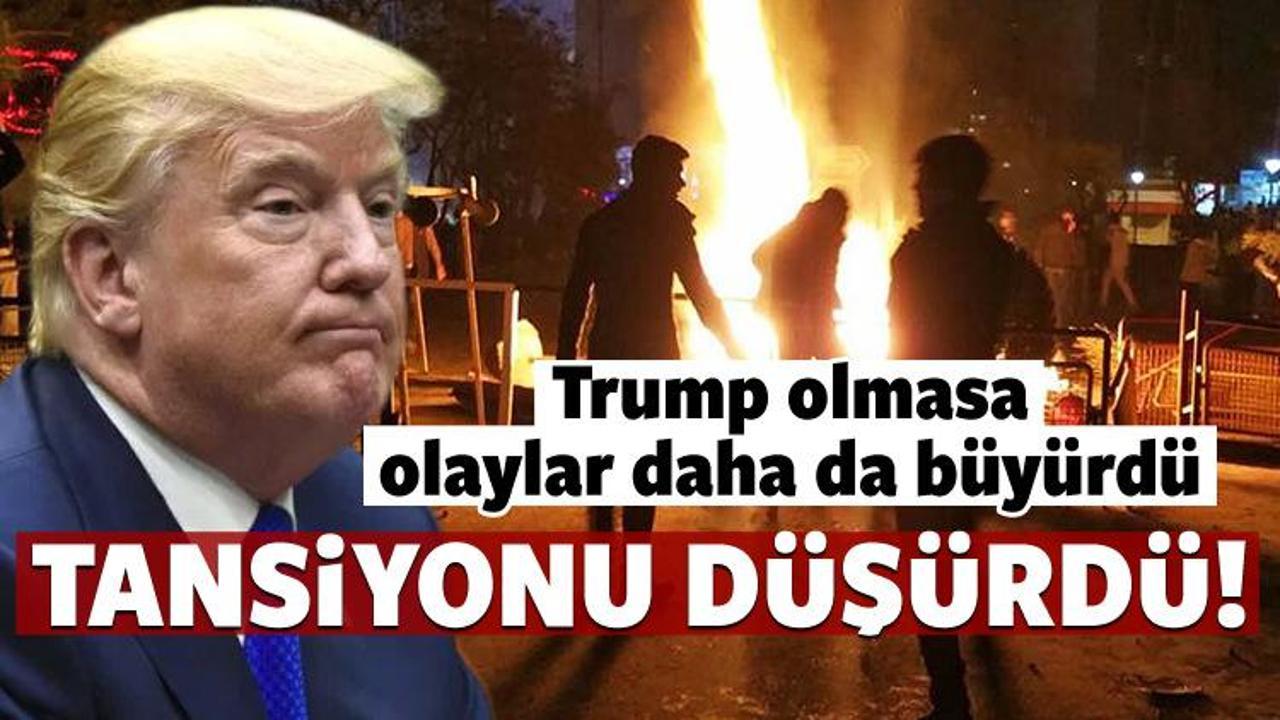 Trump olmasa olaylar daha da b&uuml;y&uuml;rd&uuml;!