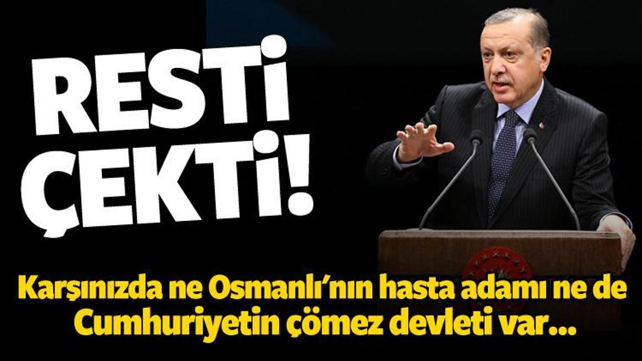Erdoğan'dan &ccedil;ok sert s&ouml;zler!