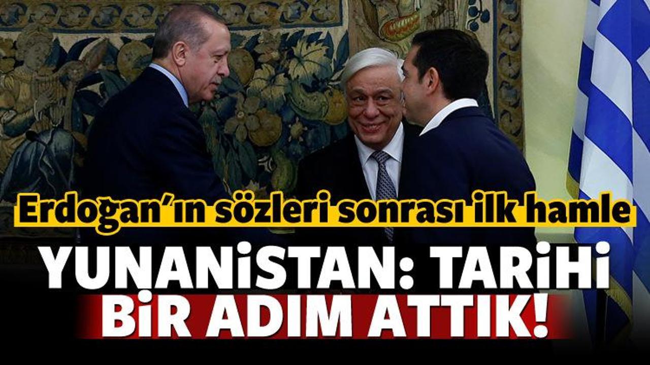 Erdoğan'ın s&ouml;zleri sonrası Yunanistan'dan ilk adım