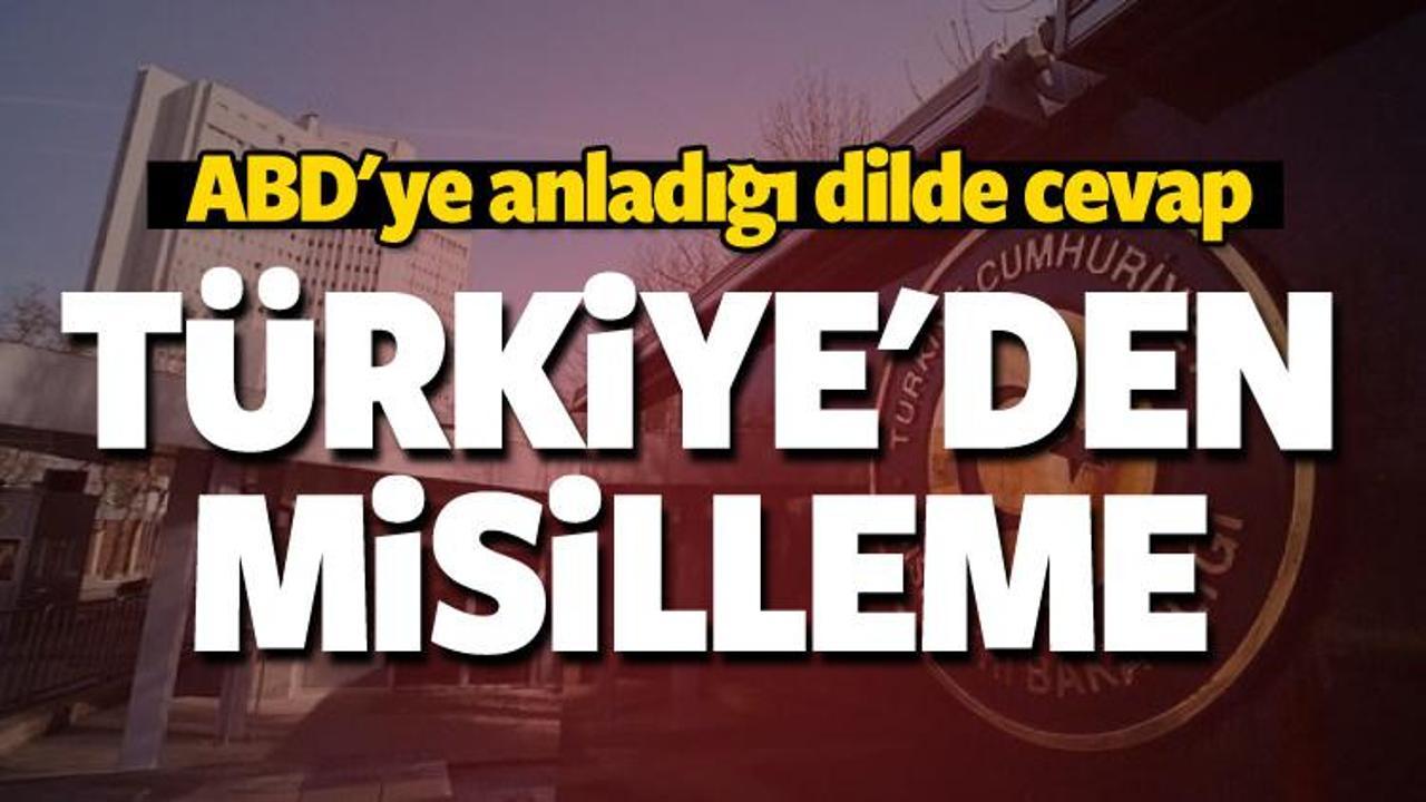 Türkiye'den ABD'ye misilleme!