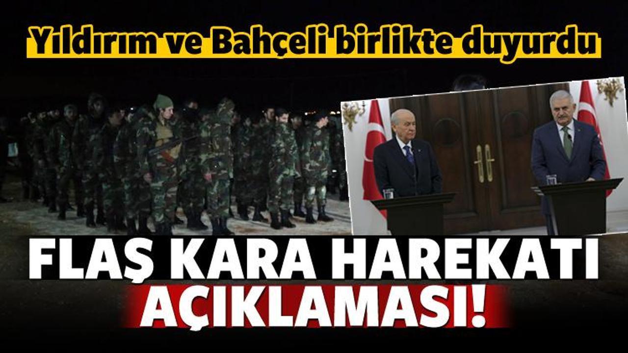 Başbakan Yıldırım'dan kara harekatı açıklaması