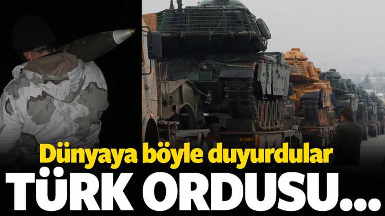 Bu fotoğraflarla duyurdu! Türk ordusu...