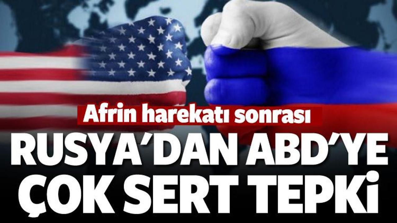 Rusya'dan ABD'ye 'YPG'ye silah' tepkisi!