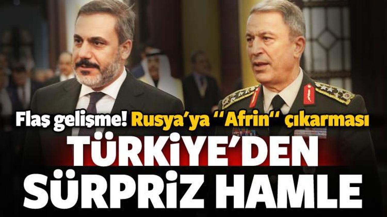 Türkiye'den Rusya'ya Afrin öncesi kritik ziyaret!