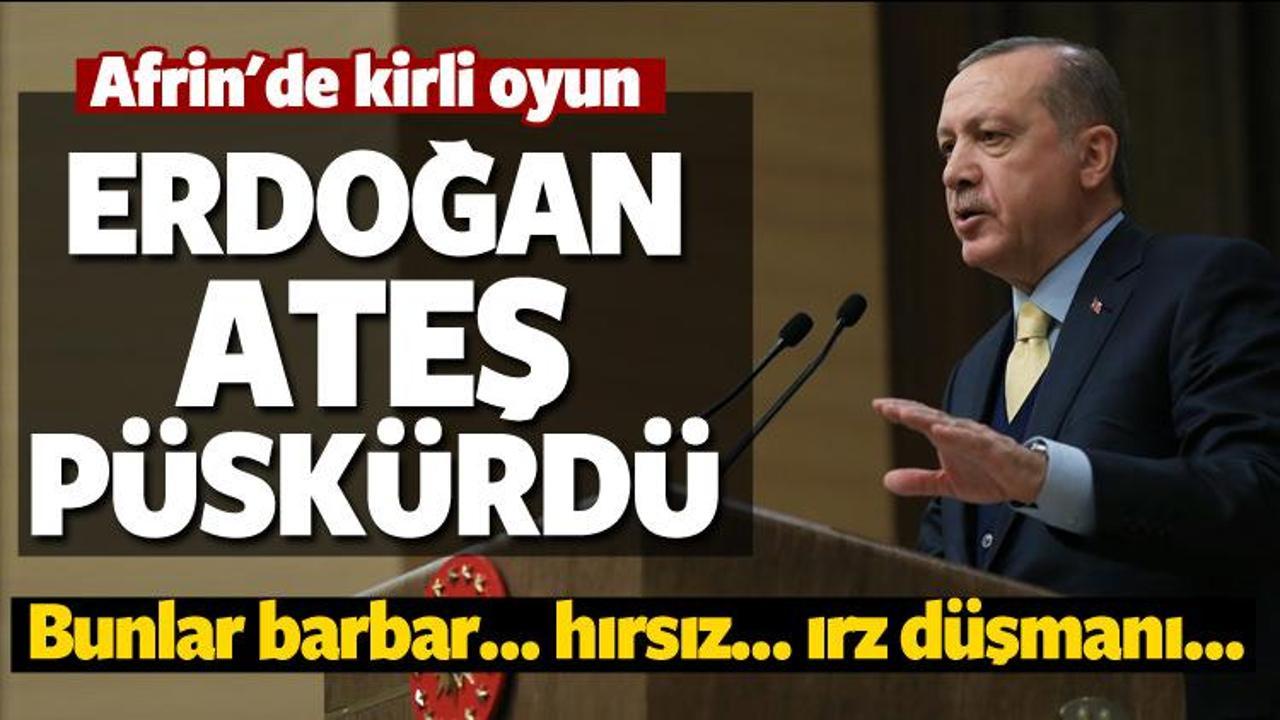 Afrin'de kirli oyun! Erdoğan &ccedil;ok sert &ccedil;ıktı...