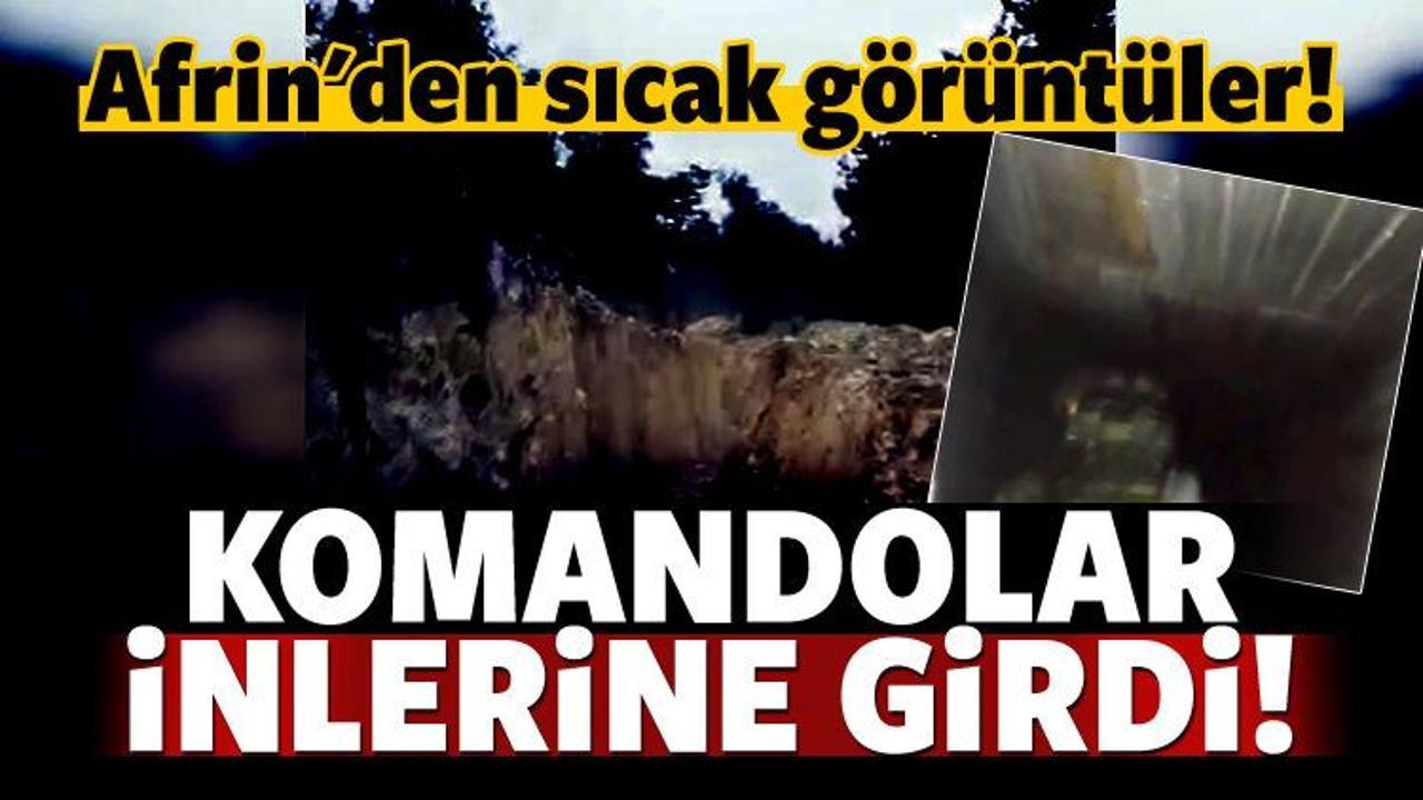 Komandolar YPG'nin inlerine girdi! İlk g&ouml;r&uuml;nt&uuml;ler!