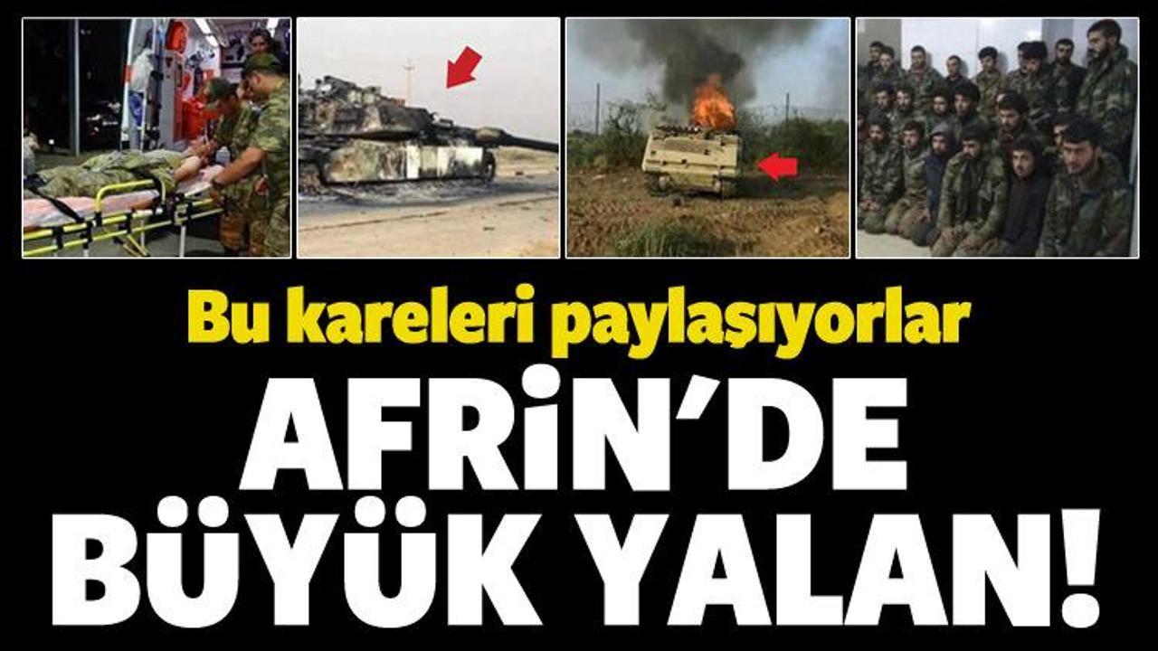 PKK'nın Afrin yalanı! 4 fotoğraf 4 gerçek
