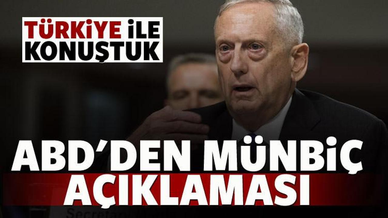 ABD'den Münbiç açıklaması