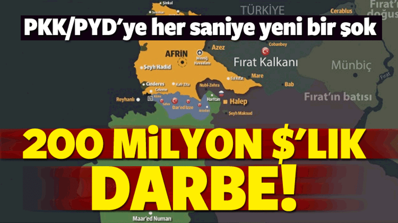 Hattı kestik! PKK'ya 200 milyon dolarlık darbe
