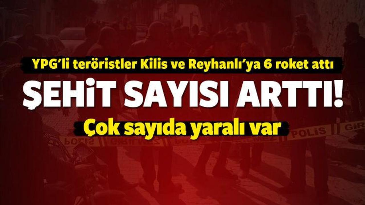 Kilis ve Hatay'a peş peşe 6 roket atıldı!