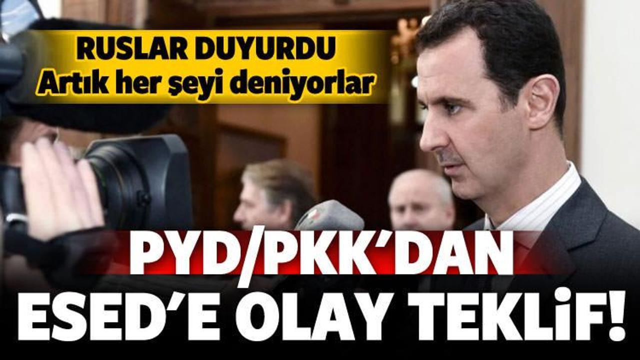 Ruslar yazdı! PYD/PKK'dan Esed'e olay teklif