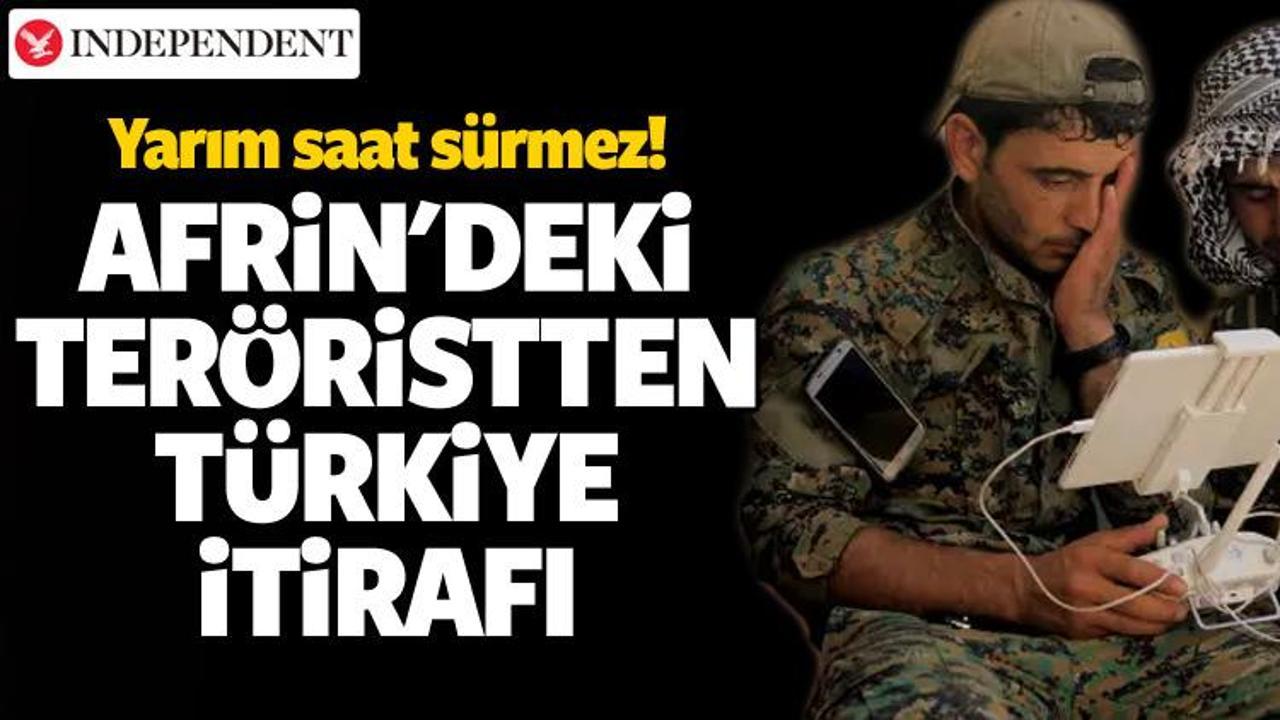 YPG'li teröristten Türkiye itirafı! Yarım saat...