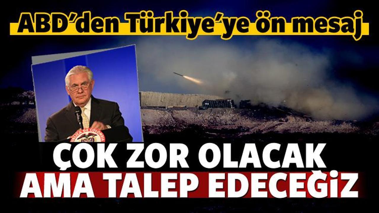 ABD'den Türkiye ve Tillerson açıklaması
