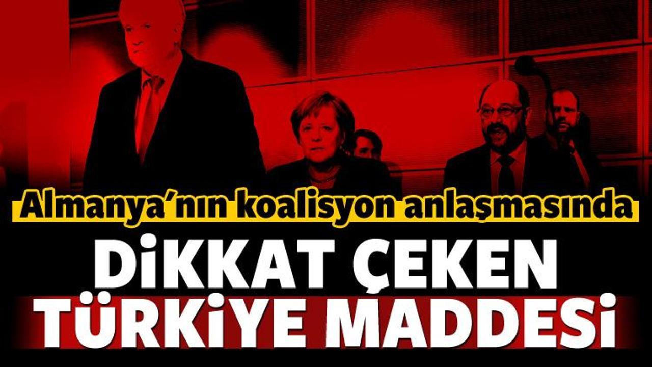 Almanya'da koalisyon anlaşmasında Türkiye detayı!