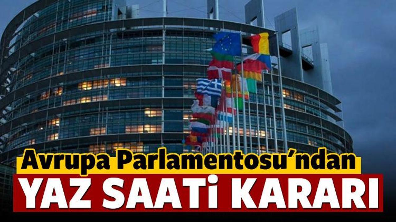 Avrupa Parlamentosu'ndan kritik yaz saati kararı!
