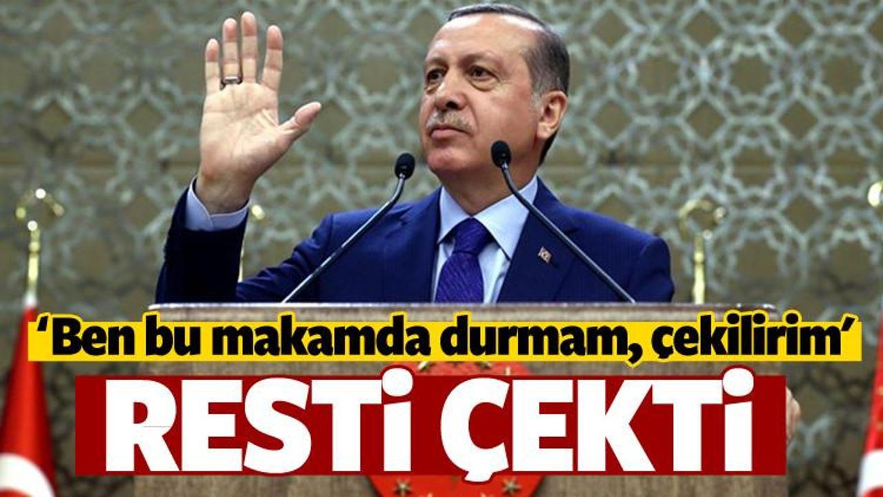 Erdoğan resti çekti: İspat et, görevden çekilirim!