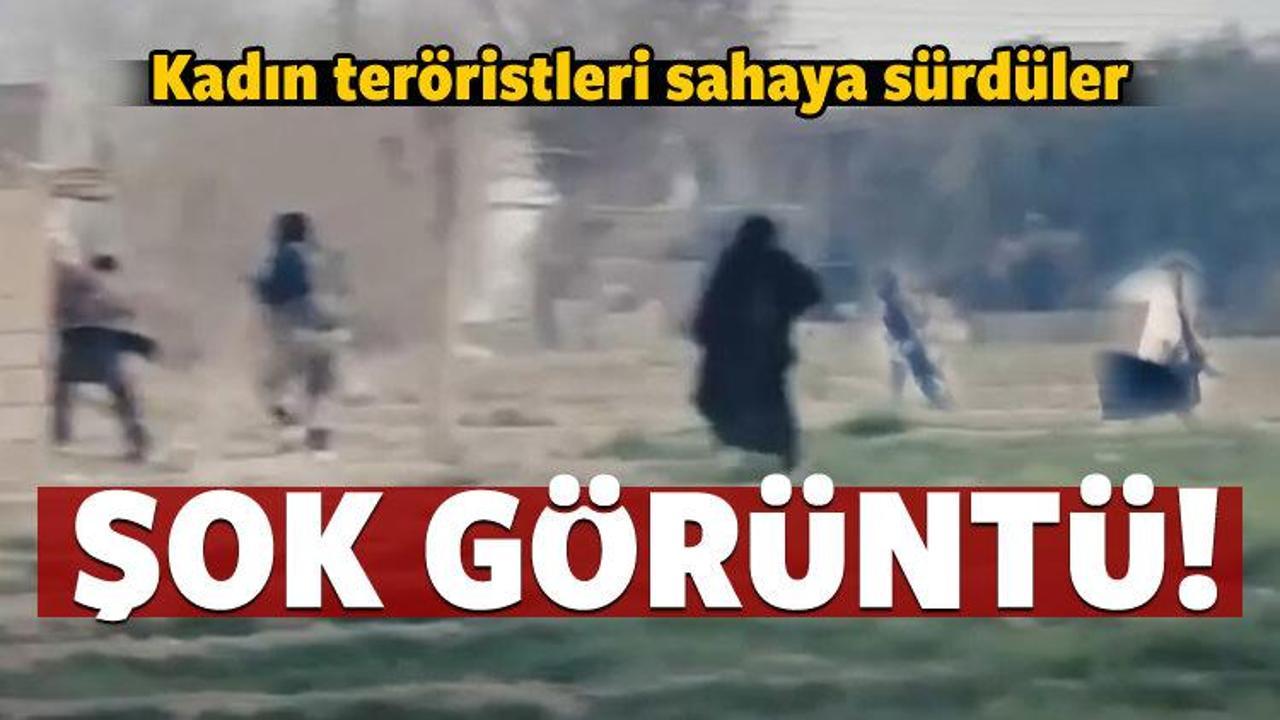 Kadın ter&ouml;ristleri sahaya s&uuml;rd&uuml;ler