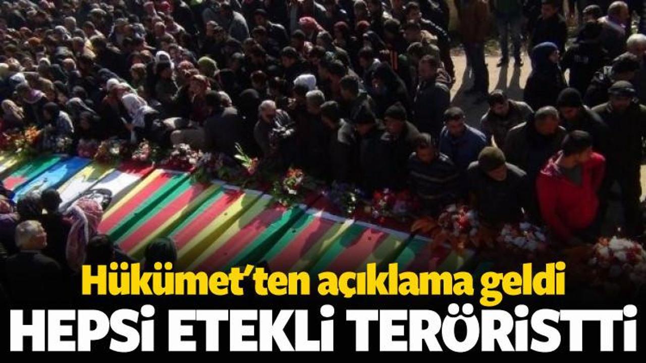 Öldürülenler sivil değil etek giyen teröristlerdir