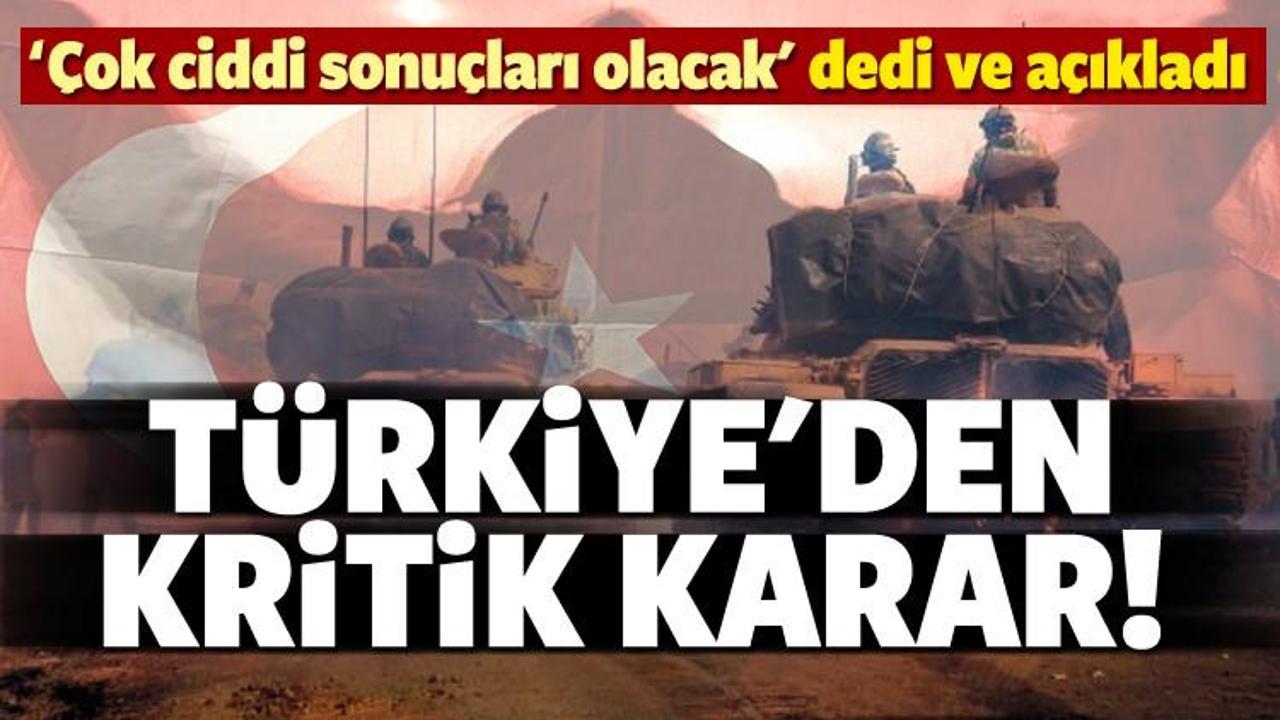 Tank saldırısı sonrası Türkiye'den kritik karar!