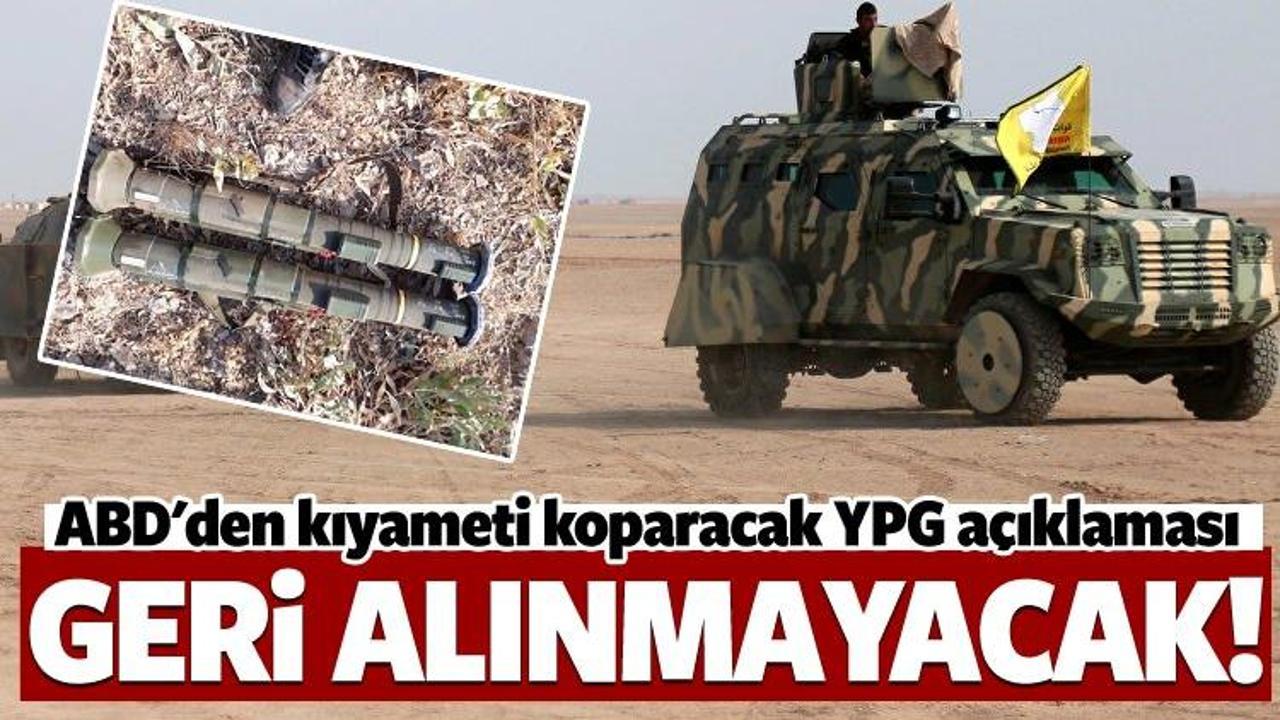 ABD'den YPG açıklaması! Geri alınacak bir şey yok