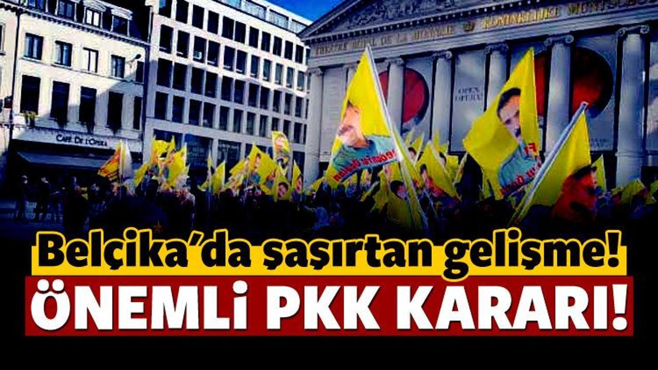Belçika'dan PKK kararı!