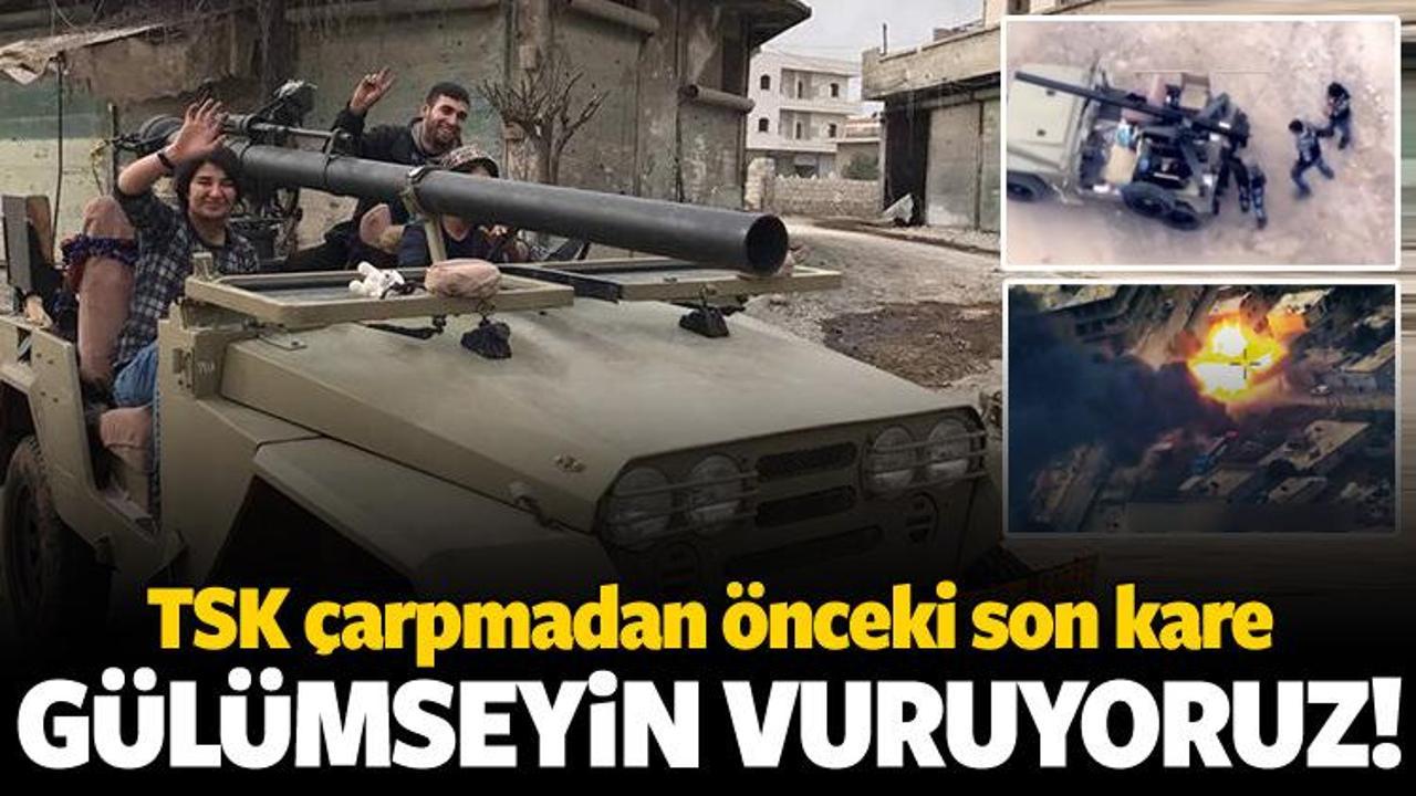 Türk füzeleri vurmadan önceki son kare!