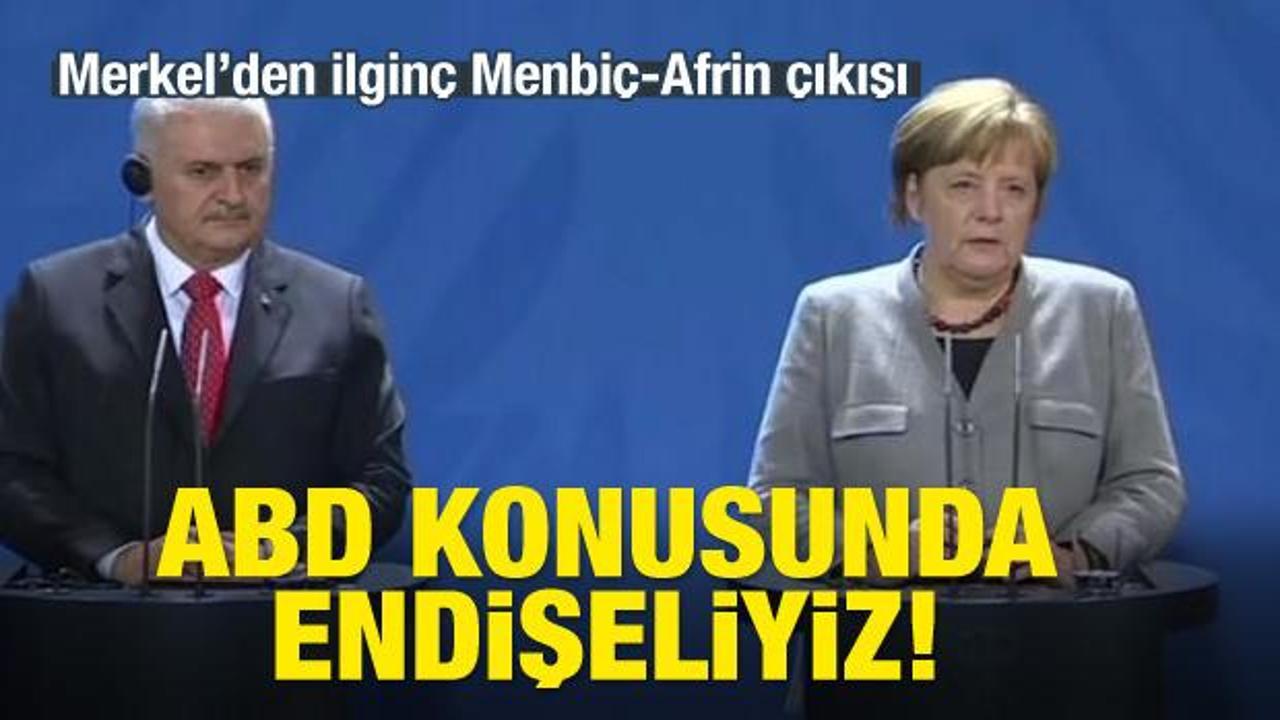Yıldırım ve Merkel'den ortak basın toplantısı