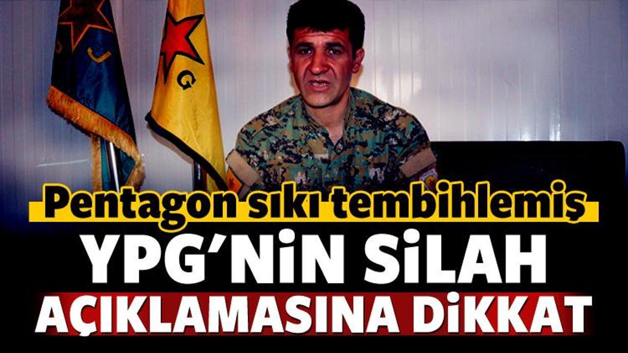 YPG'den şaka gibi ABD silahları açıklaması