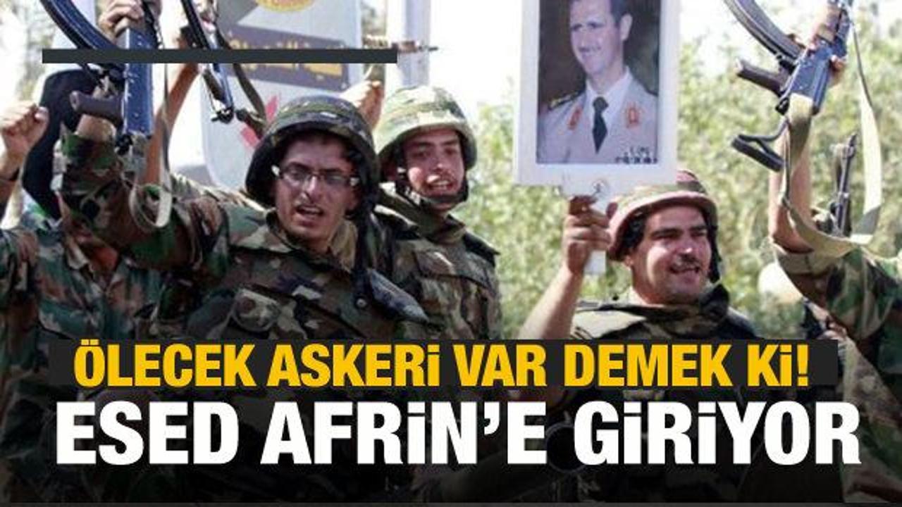 Resmi duyuru geldi! Esed Afrin'e giriyor!