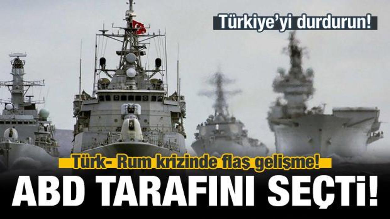 Türk- Rum krizinde yeni perde! ABD tarafını seçti