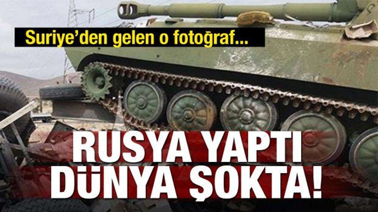 Dünyayı şoka uğratan fotoğraf! Rus tankı ezdi